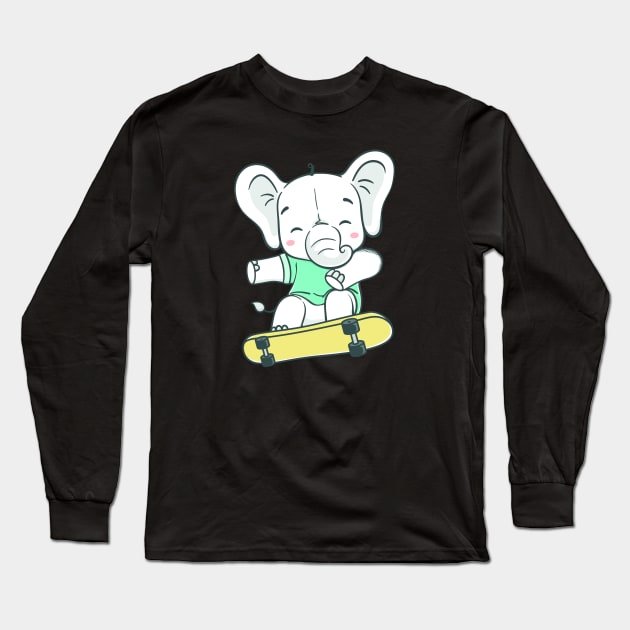 elephant Long Sleeve T-Shirt by lonway